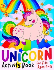 Unicorn Activity Book For Kids Ages 4 - 8